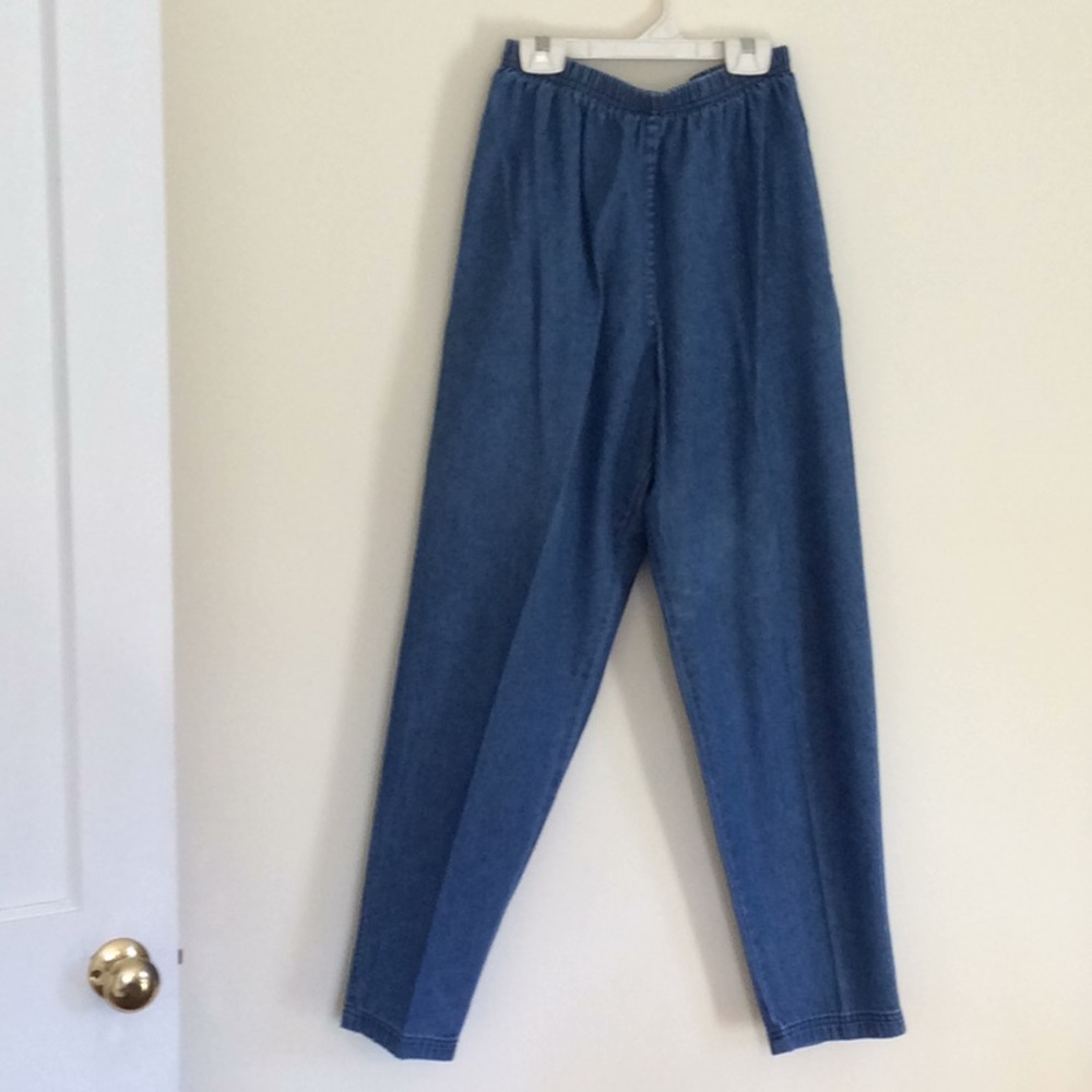 Chambray Pants Elastic Waist
